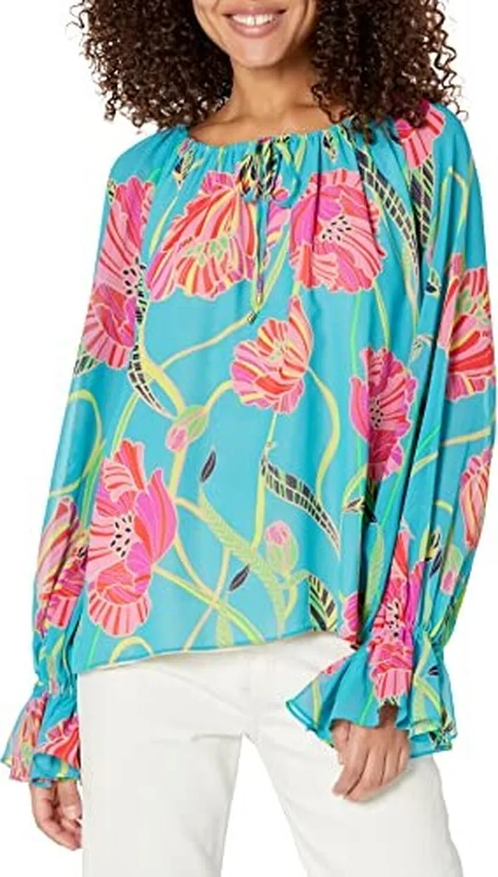 Trina Turk Women's Floral Belted Tunic