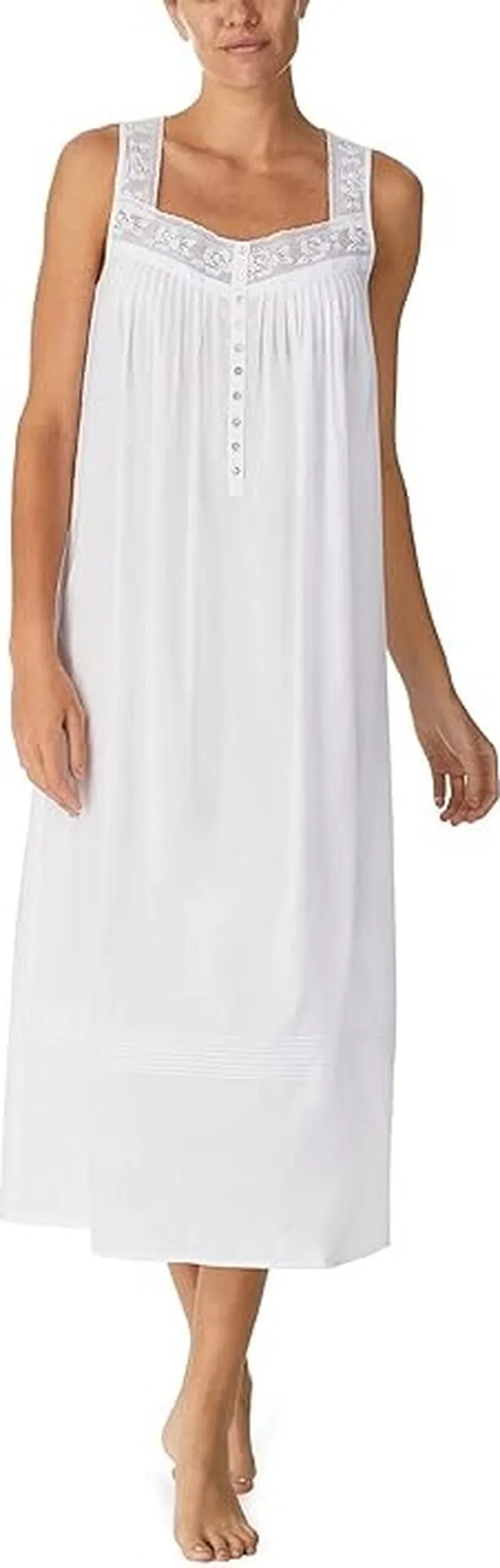 Eileen West Sleeveless Ballet Gown (White) Women's Pajama