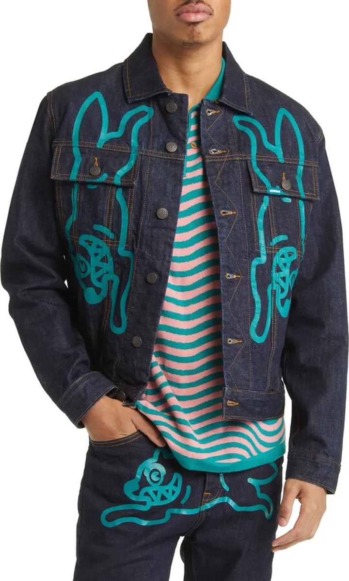 Leg Down Denim Jacket
