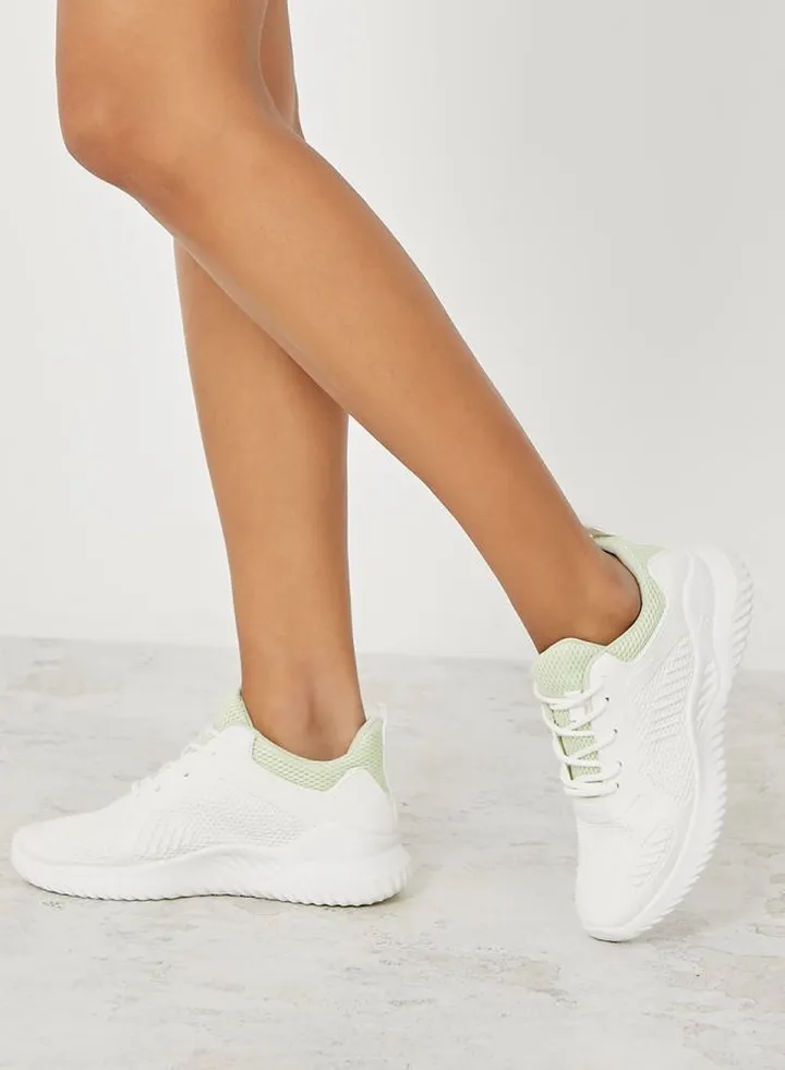 Mesh Detail Chunky Sneakers