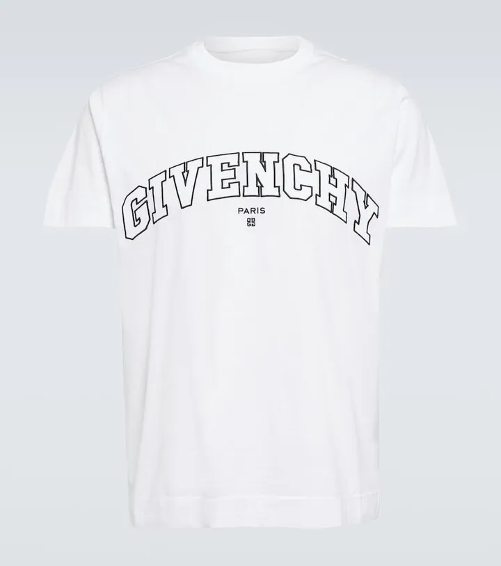 Embroidered logo cotton T-shirt