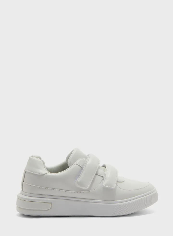 Velcro Strap Stacked Sole Sneaker