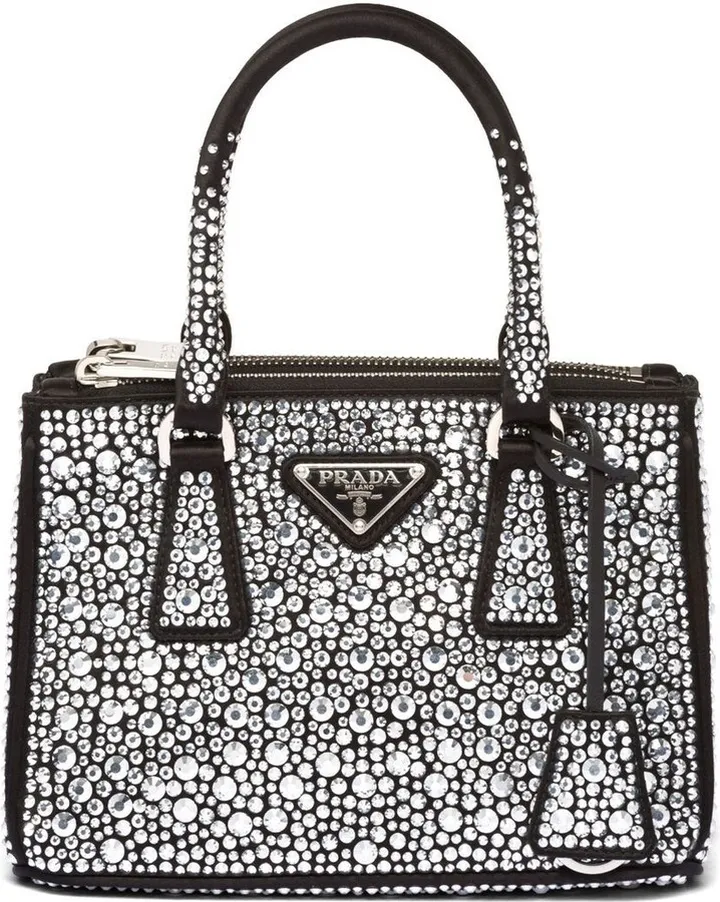 mini Galleria crystal-embellished tote bag