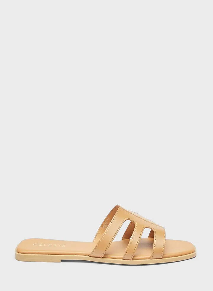 Single Strap Flat Sandals