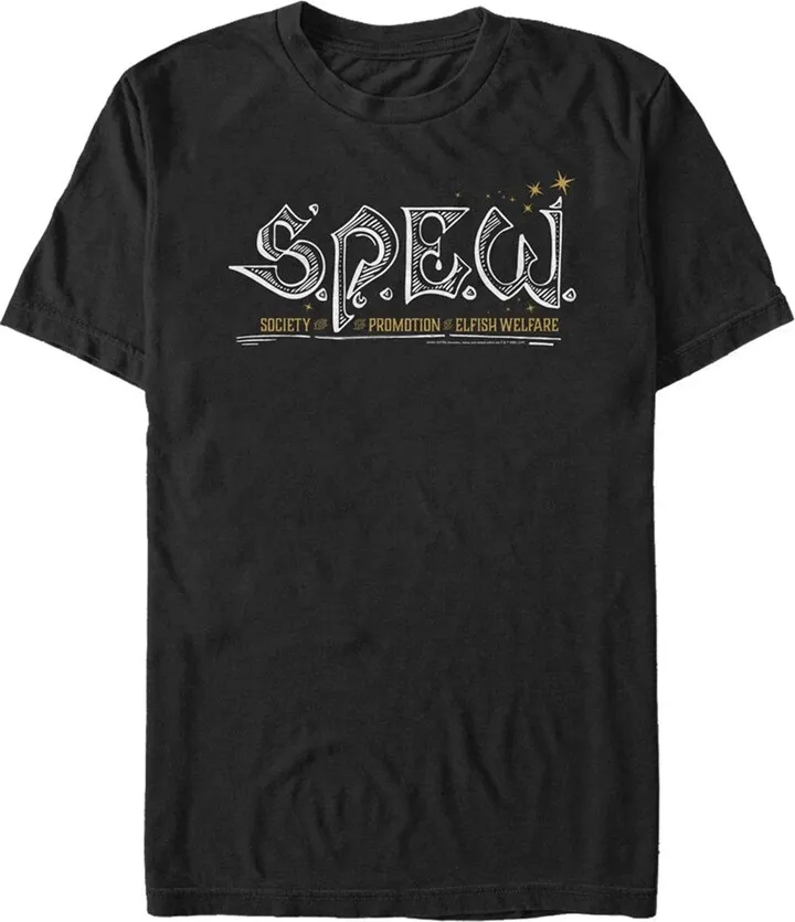 Men's Harry Potter SPEW Logo T-Shirt - Black - Small