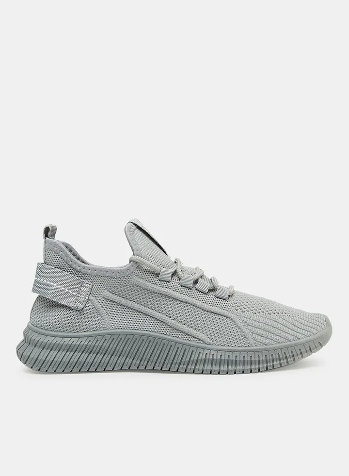 Knit Lace Up Sneakers