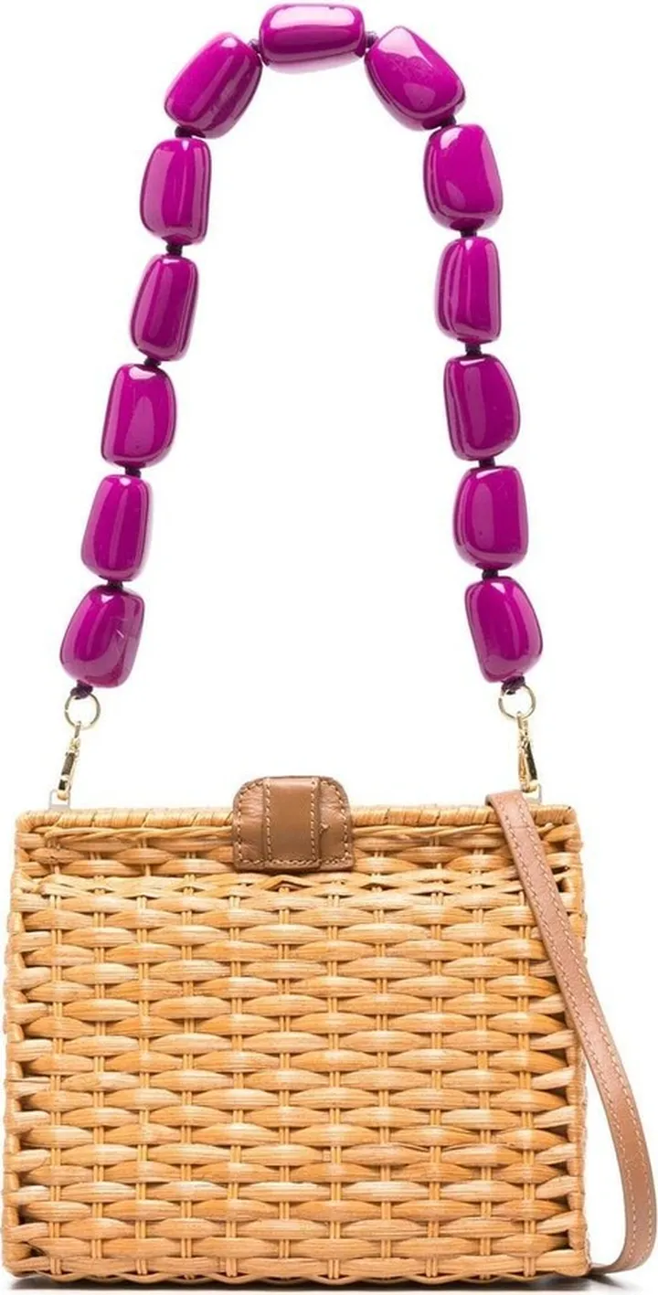 Woven Wicker Shoulder Bag