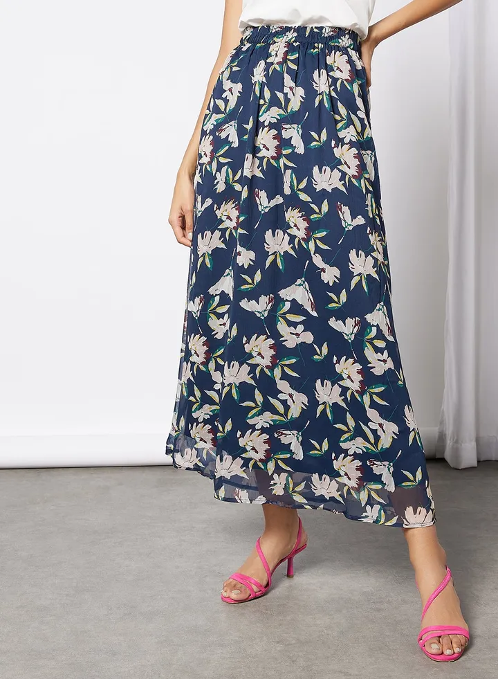 Floral Print Skirt