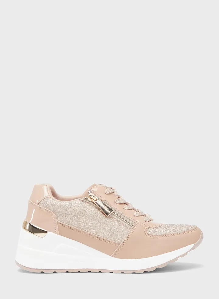 Lace Up Low Top Sneakers