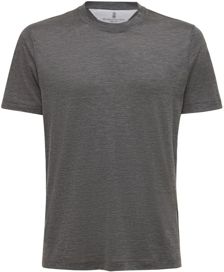 Silk & cotton t-shirt