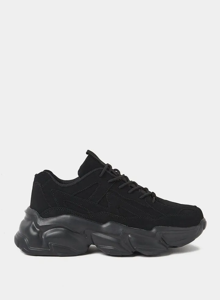 Stitch Detail Chunky Sneakers