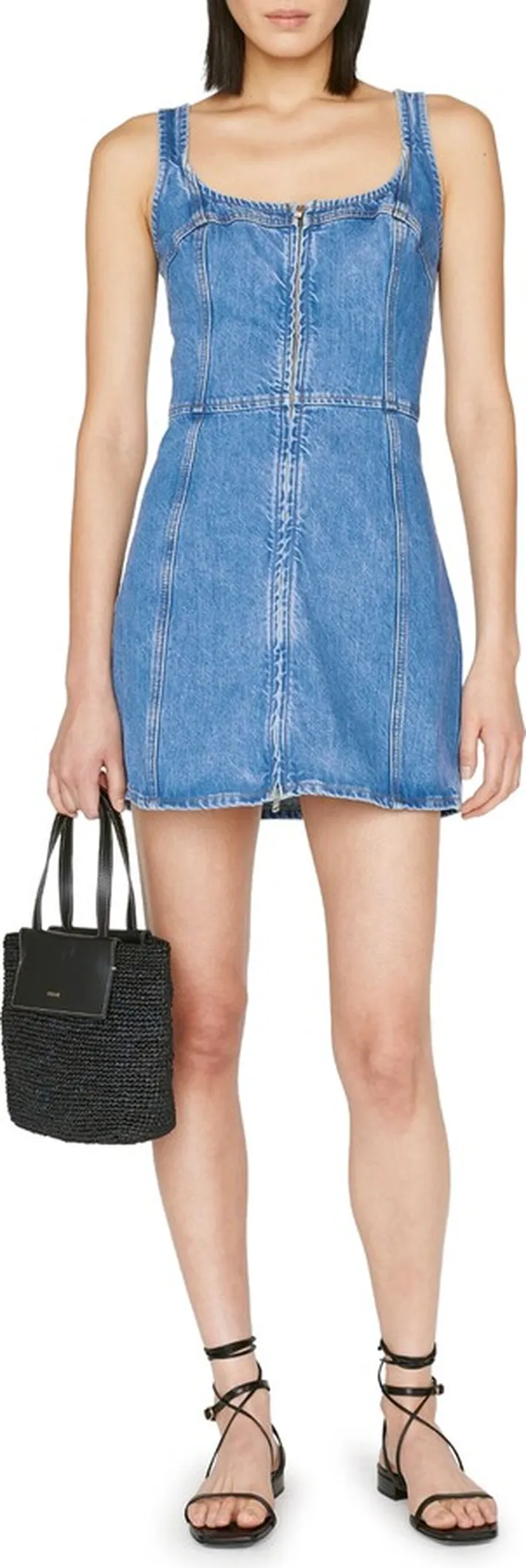 Bustier Denim Minidress