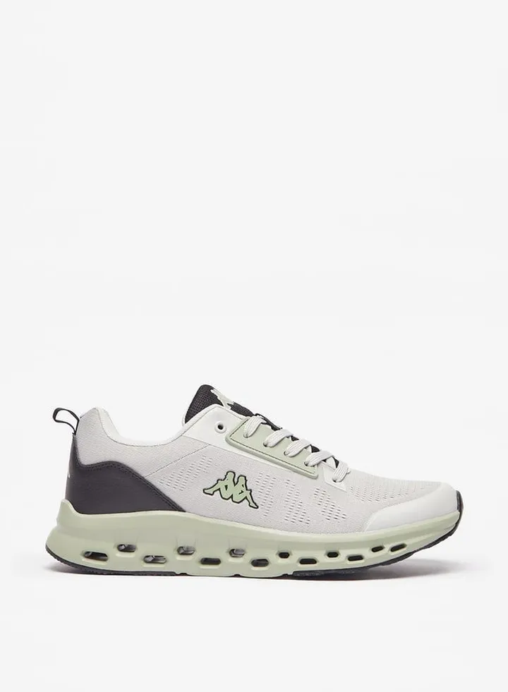 Mens Logo Detail Casual Sneakers With Lace-Up Closure