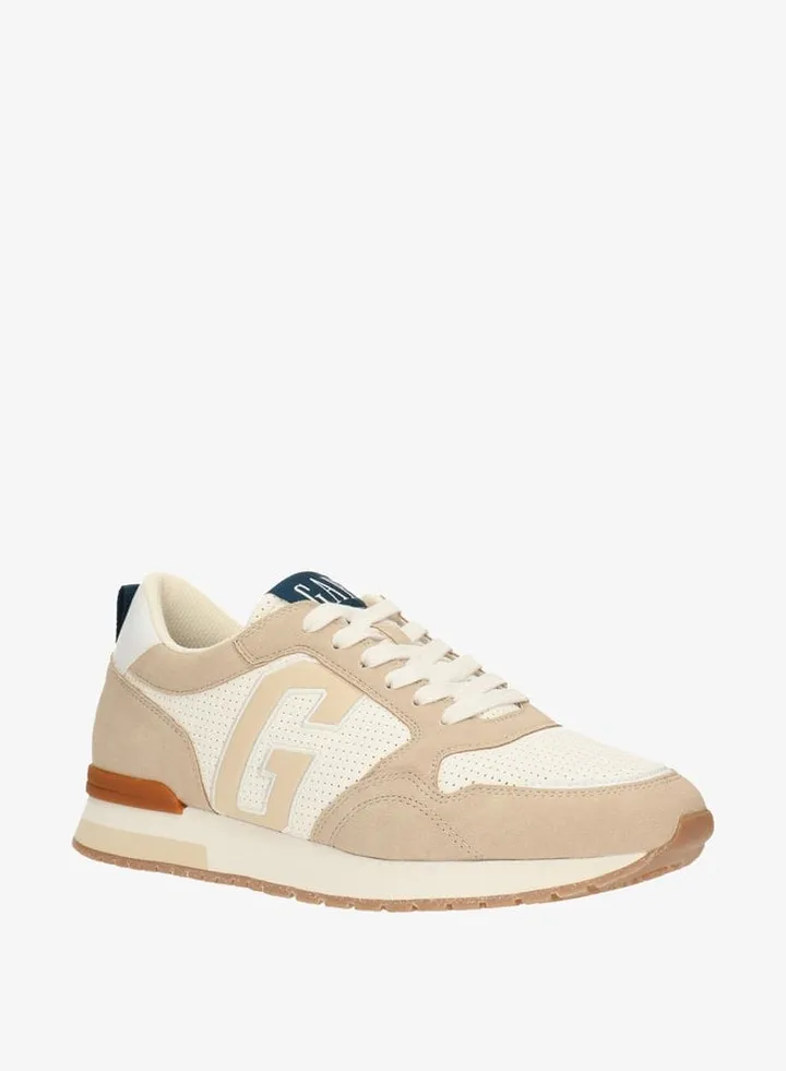 Men's Logo Detailed Sneakers with Lace-Up Closure