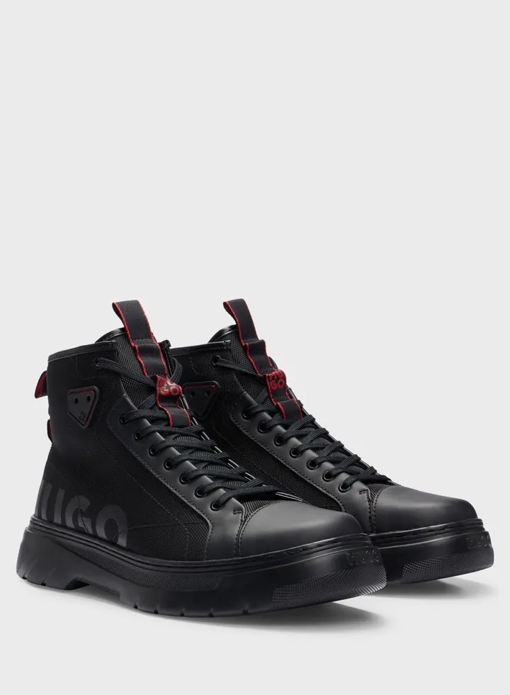 Logo High Top Sneakers