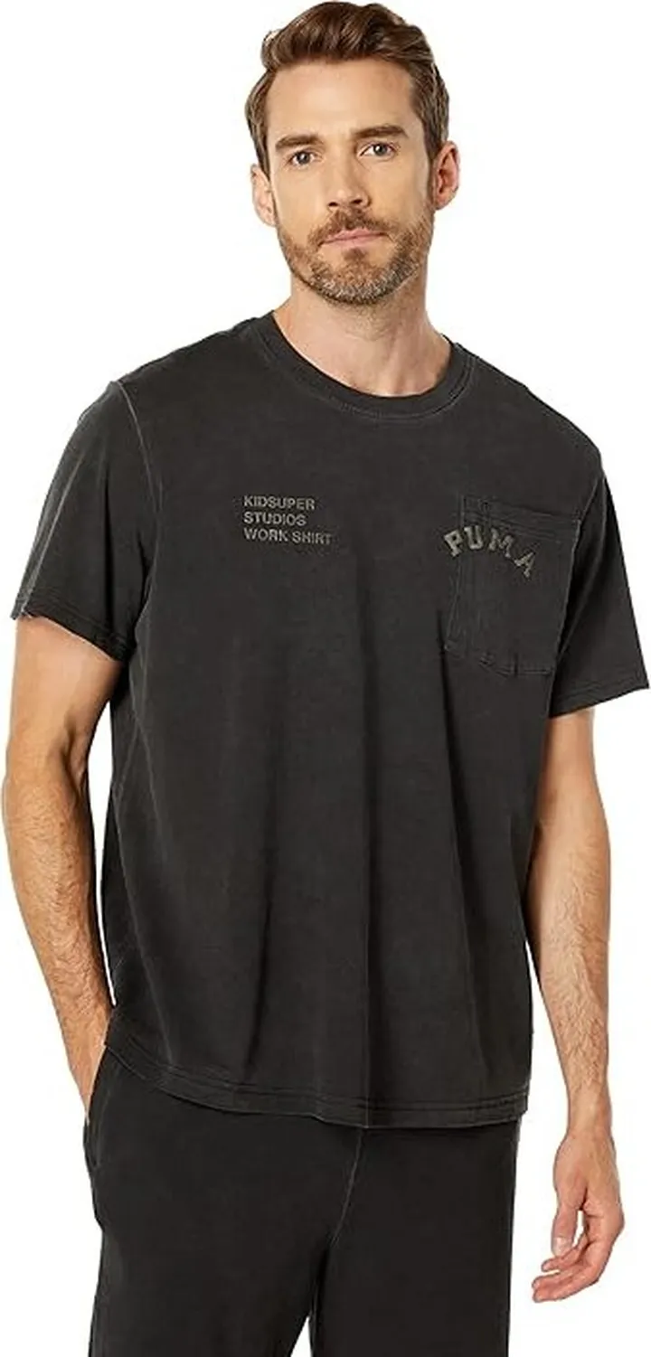 PUMA PUMA X KIDSUPER STUDIOS Treatment Tee (Puma Black) Men's Clothing