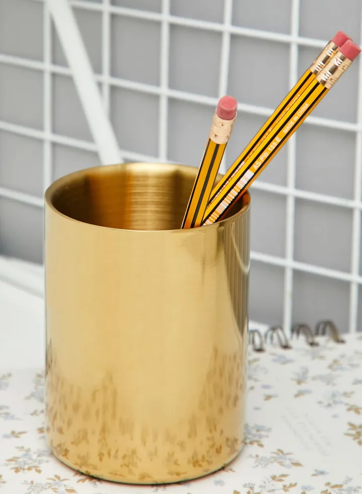 Gold Stationery Storage Holder