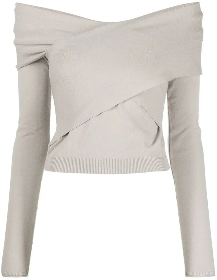 Off-Shoulder Long-Sleeve Top