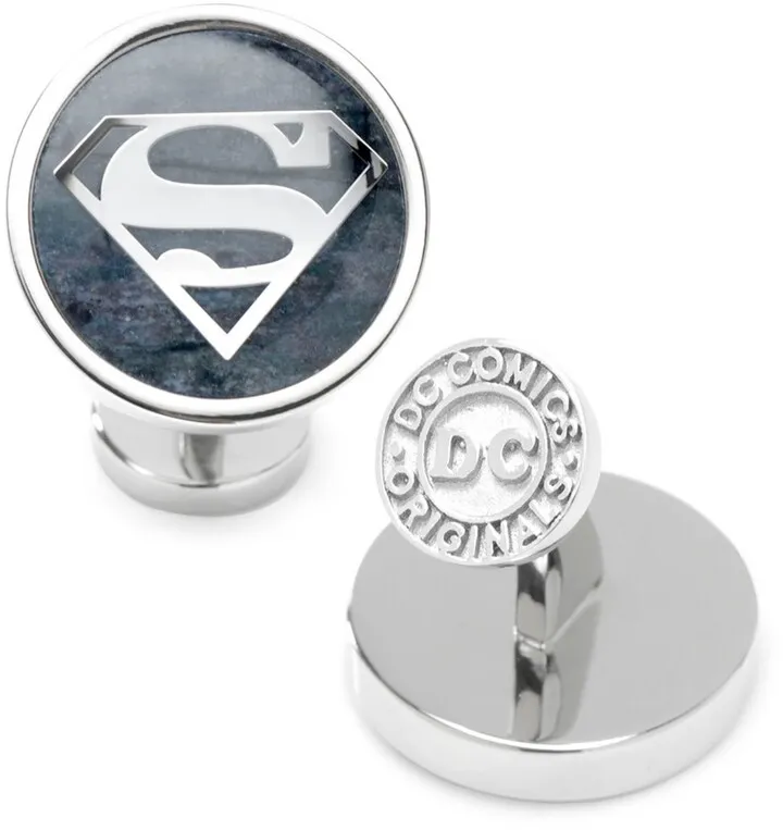 Dc Comics Men's Superman Gemstone Cufflinks
