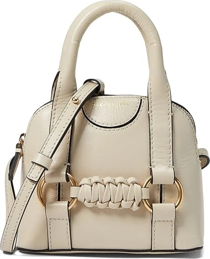 See by Chloe Saddie Micro Double (Cement Beige) Handbags