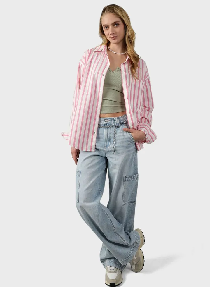 Striped Button Down Shirt