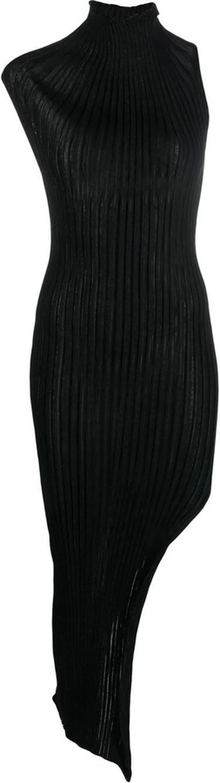 Ara ribbed-knit slit dress