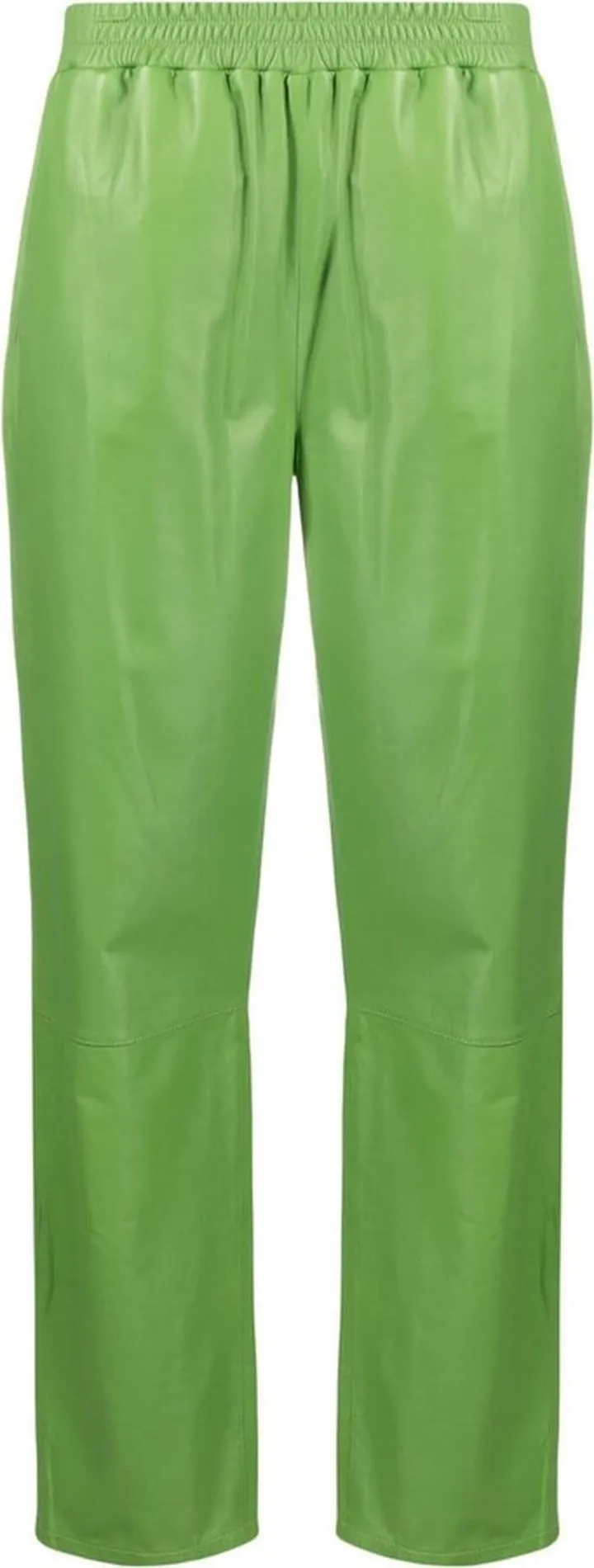 Straight-Leg Leather Trousers