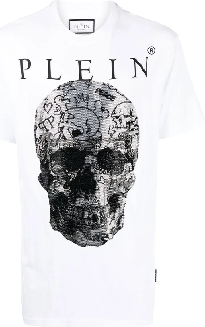 skull-print short-sleeve T-shirt
