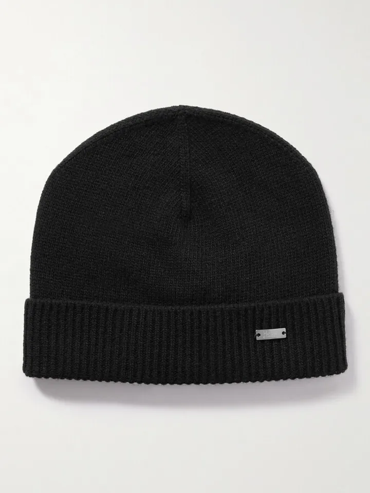 Logo-Appliquéd Wool Beanie