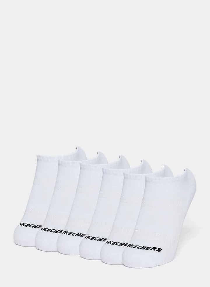 Pack of 6 - Half Terry Shoe Liner Socks