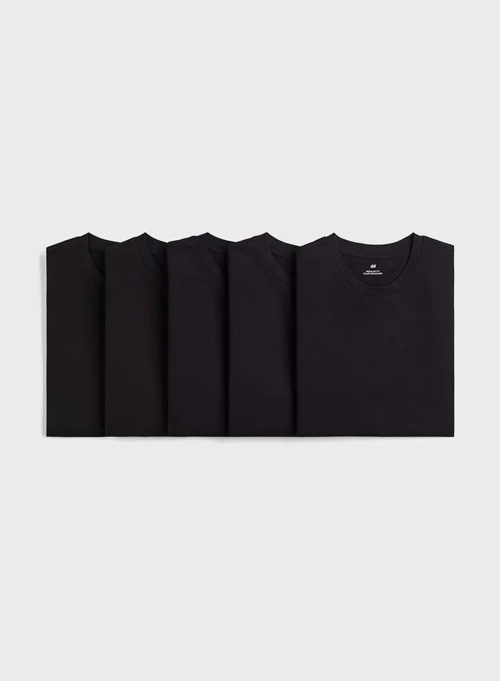 5 Pack Regular Fit T-Shirt