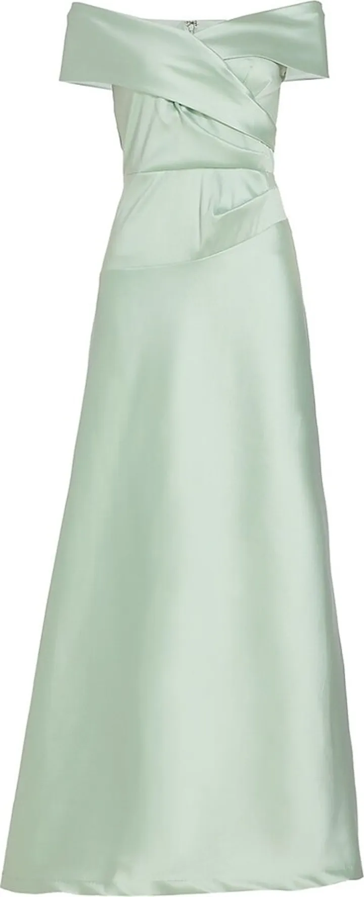 Satin Off-The-Shoulder Ballgown
