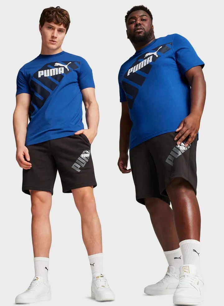 9" Power Graphic Shorts