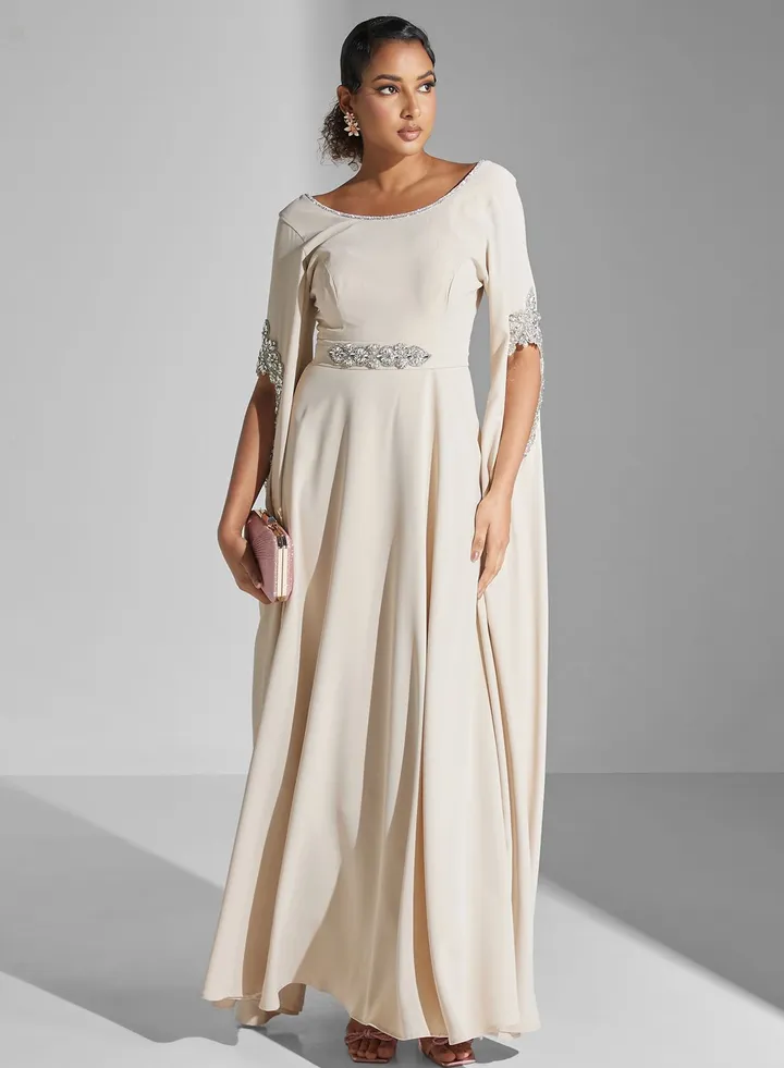 Embellished Tiered Dress