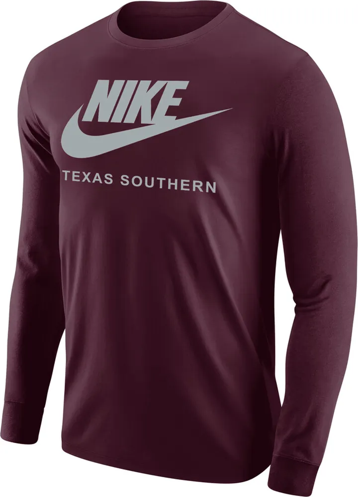 Nike Men's College 365 (Texas Southern) Long-Sleeve T-Shirt in Red
