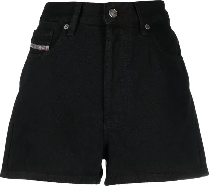 High-Waisted Denim Shorts