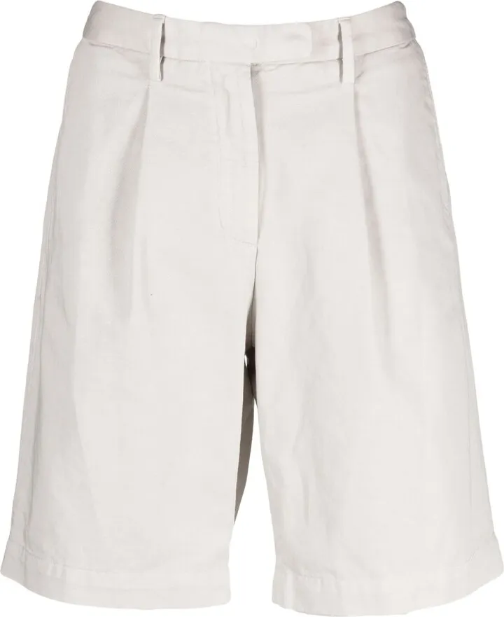 BOGLIOLI- Cotton And Blend Linen Shorts