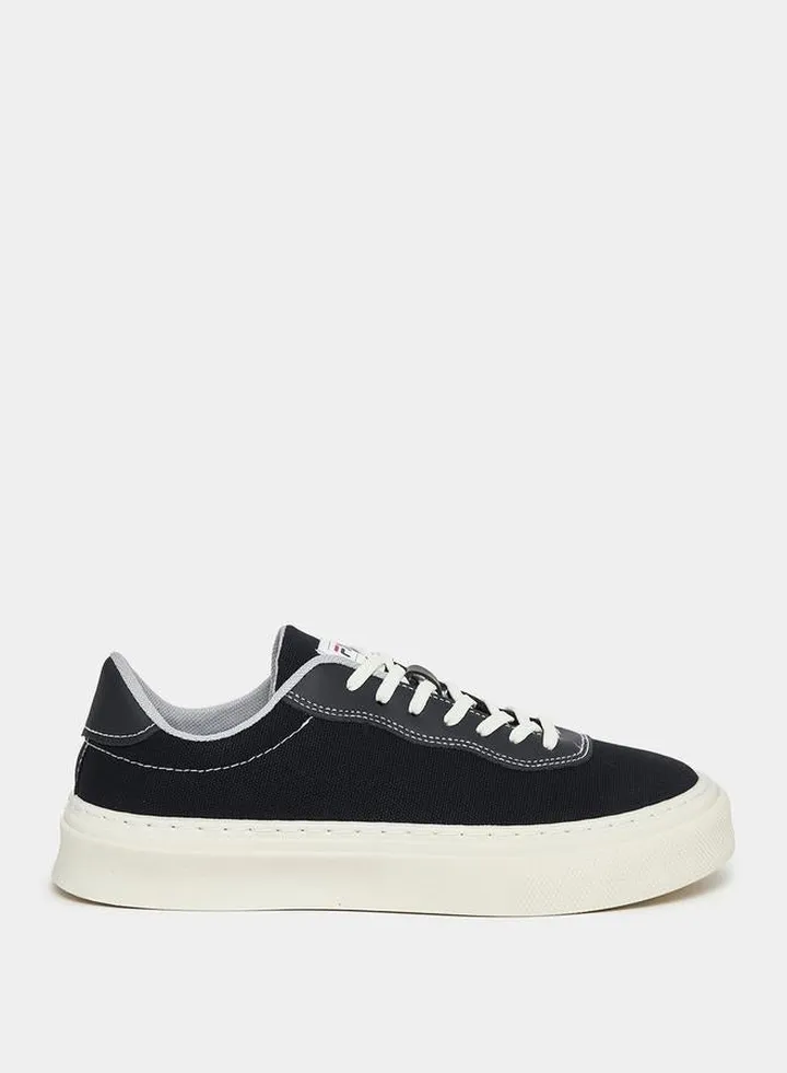 Low Top Canvas Lace Up Sneakers
