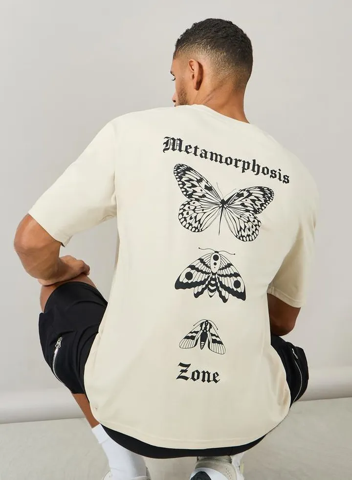Butterfly Graphic Oversized Streetwear T-Shirt