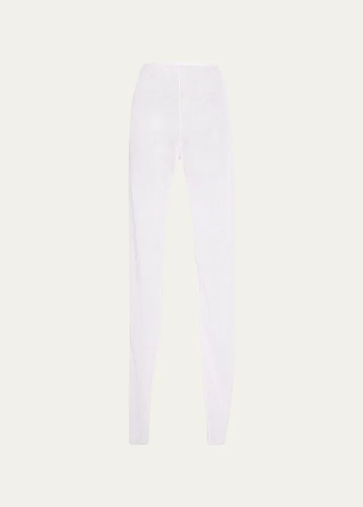 Ensley Skinny-Leg Tulle Pants