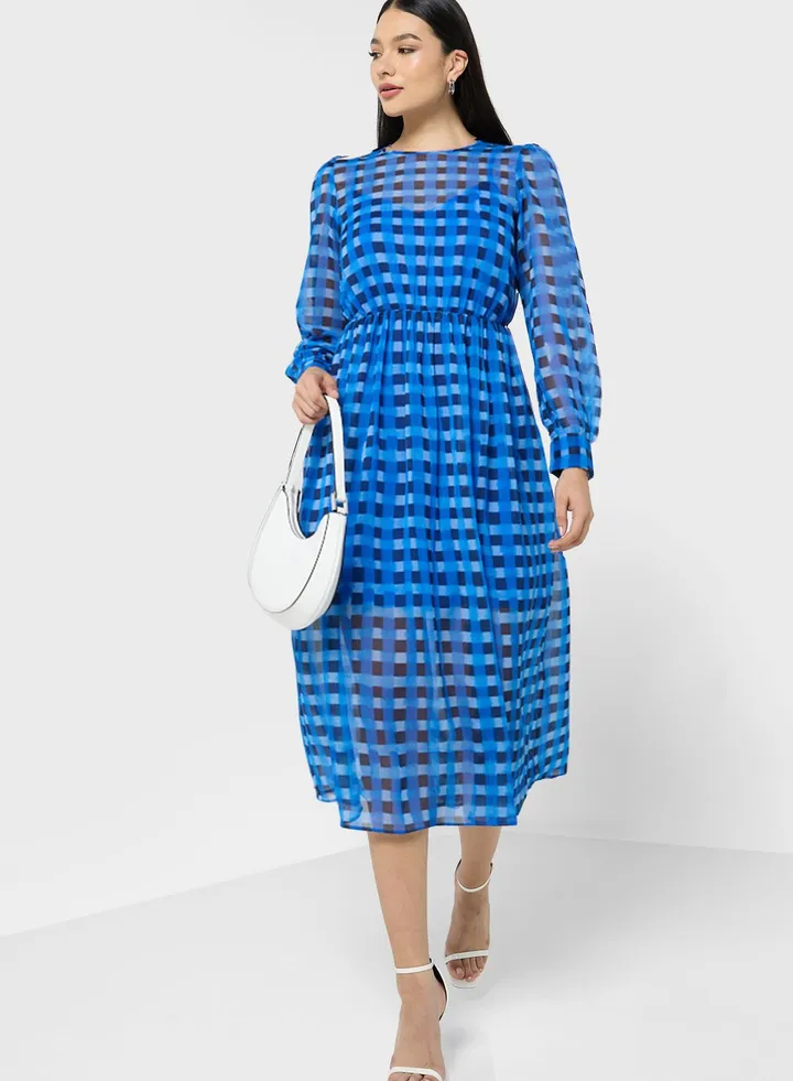 Hallie Crinkle Midi Dress