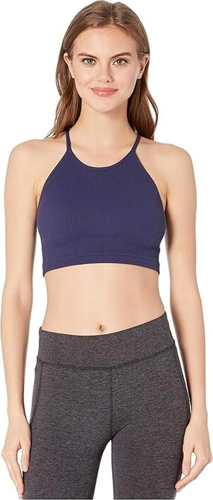 FP Movement Cropped Run Tank (Navy) Women's Sleeveless