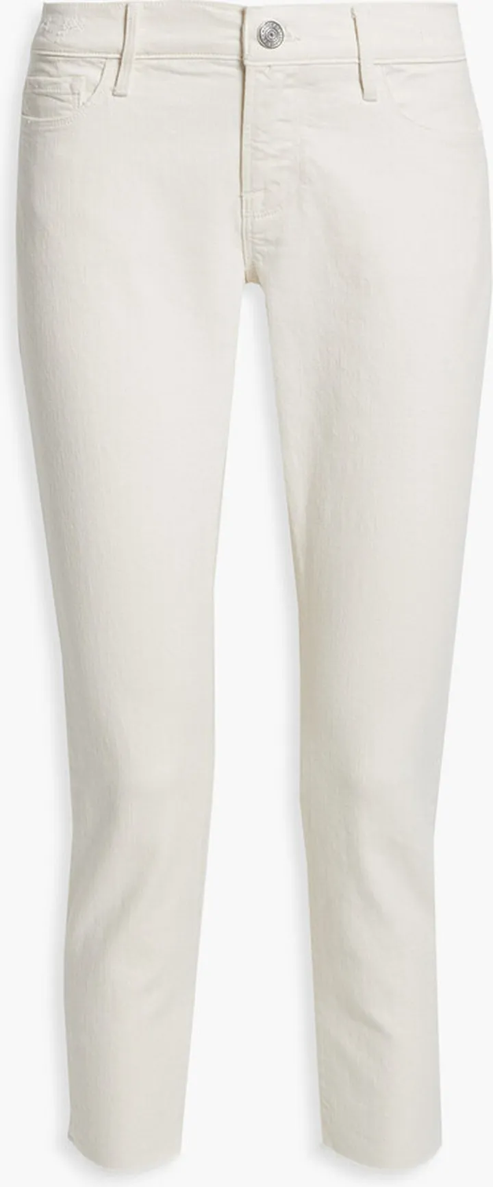 Le Garcon cropped distressed boyfriend jeans