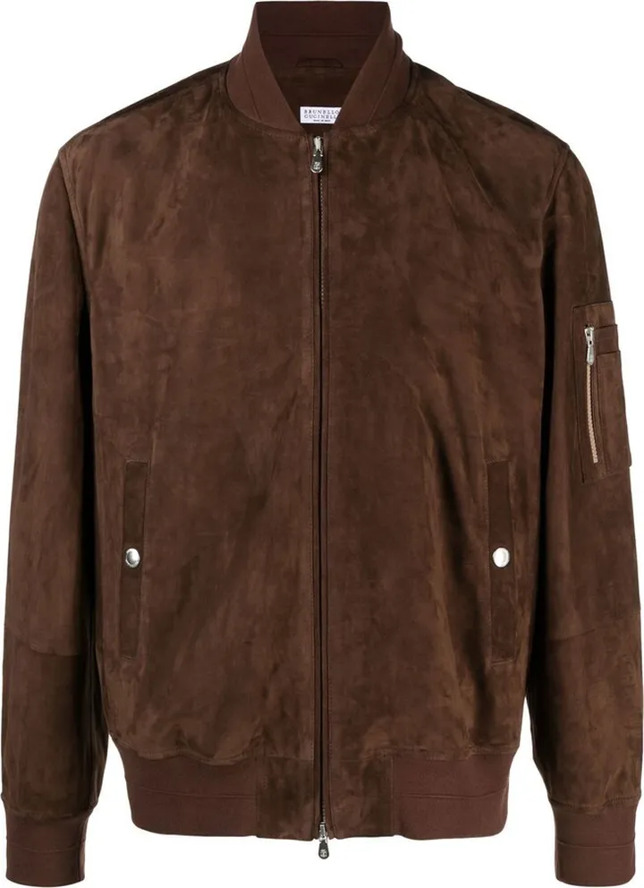 Suede Bomber Jacket