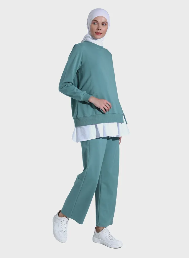 Crew Neck Sweatshirt & Pants Set
