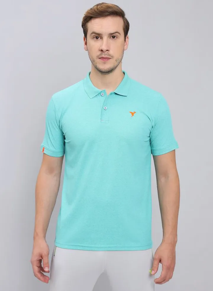 Melange Pique Slim Fit Polo