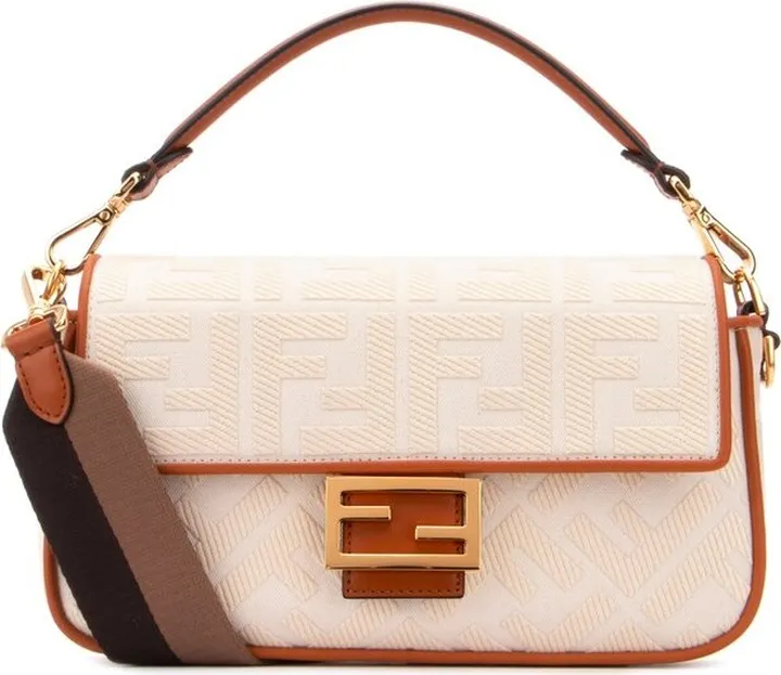 Fendi Baguette FF Motif Shoulder Bag