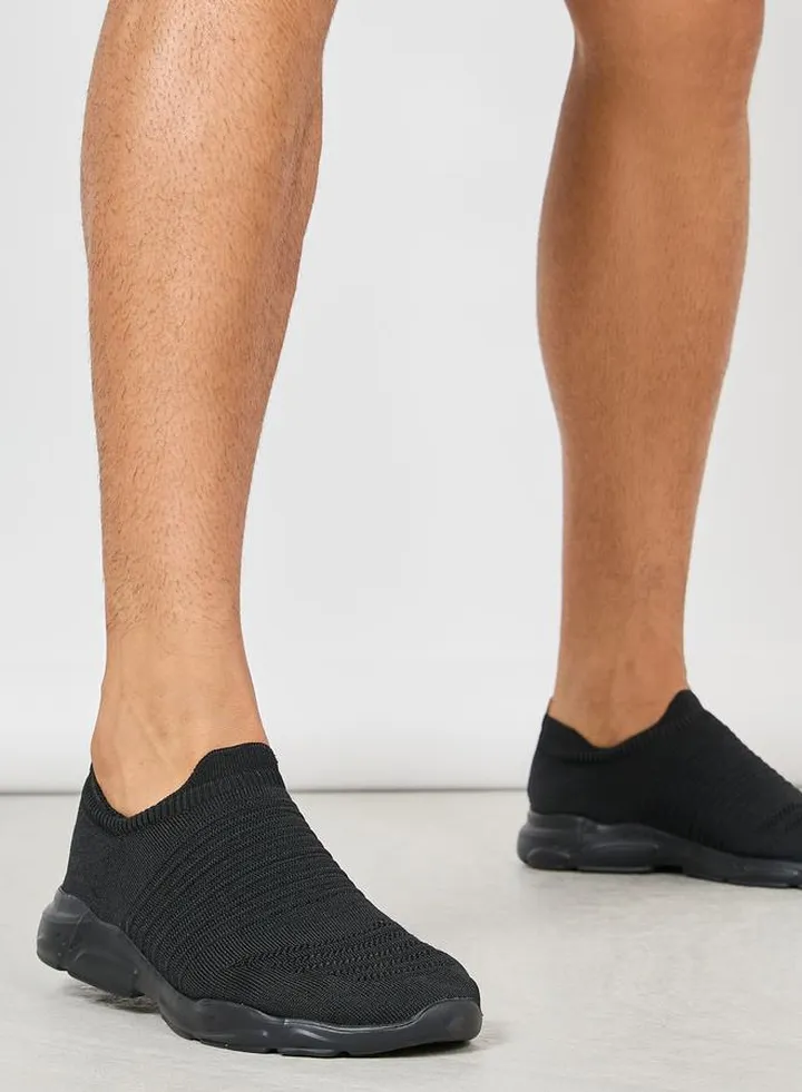 Breathable Knitted Slip On Sneakers