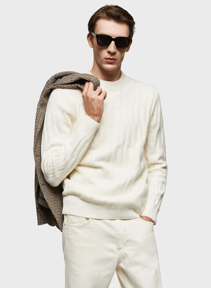 Crew Neck Knitted Sweater