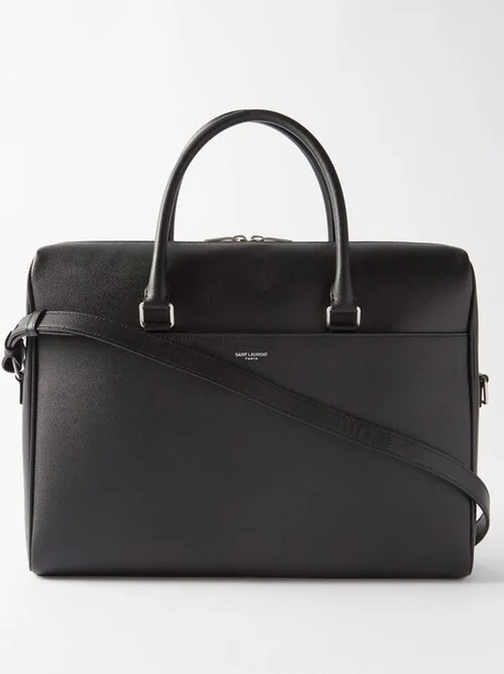Grained-leather Briefcase